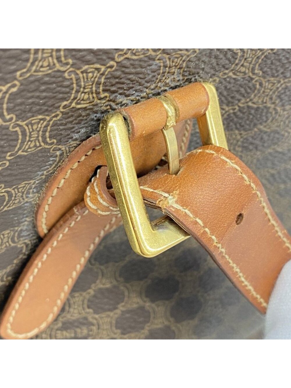 Celine Tote Macadam Brown Gold - Picture 7 of 10